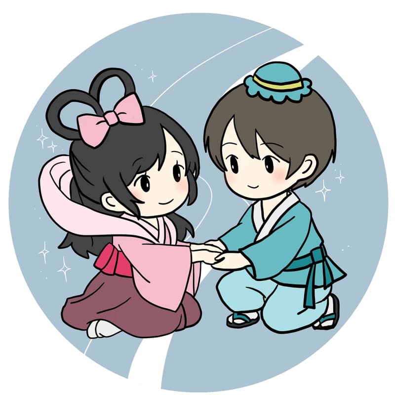 おりひこ(織姫と彦星)のカードイラスト